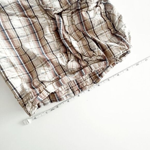 Levi's Mens Cargo Shorts Multiple Pockets Cotton Plaid Brown Size 32 - Picture 8 of 9